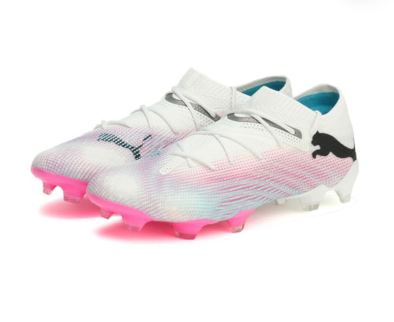FUTURE 7 ULTIMATE LOW FG AG (alacsonyszárú) TOP football cipő Puma White-Pink