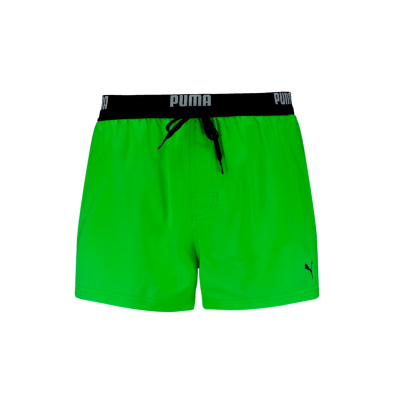 PUMA SWIM Men Logo Short Lenght- férfi fürdőnadrág Green