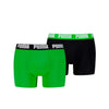 PUMA EVERYDAY BASIC BOXER 2P Green/Black