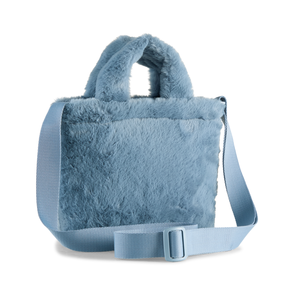 UP FAUX FUR Mini Shopper Blue