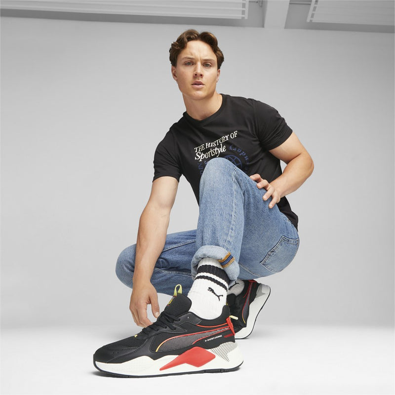RS-X 3D férfi sneaker cipő Puma Black-Puma Red