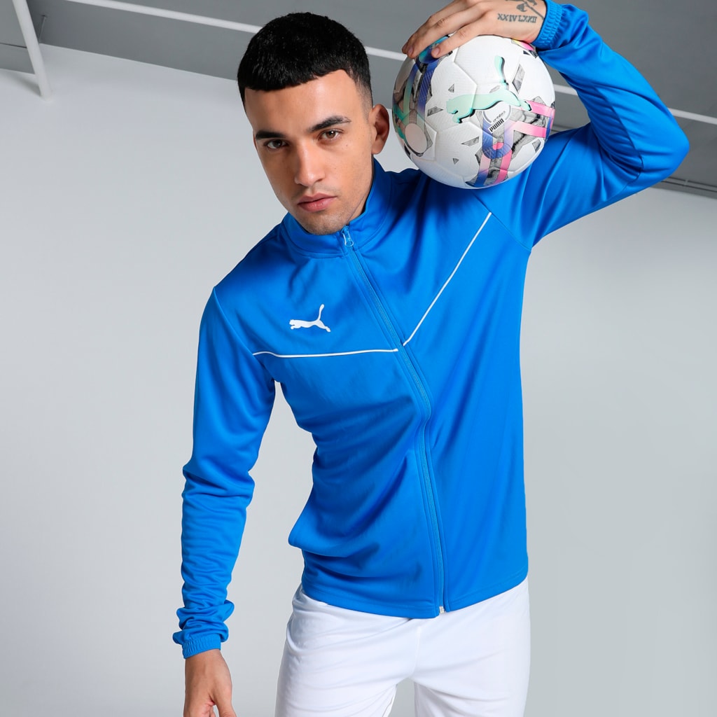teamRISE Training  JACKET felső Electric Blue Lemonade-Puma White