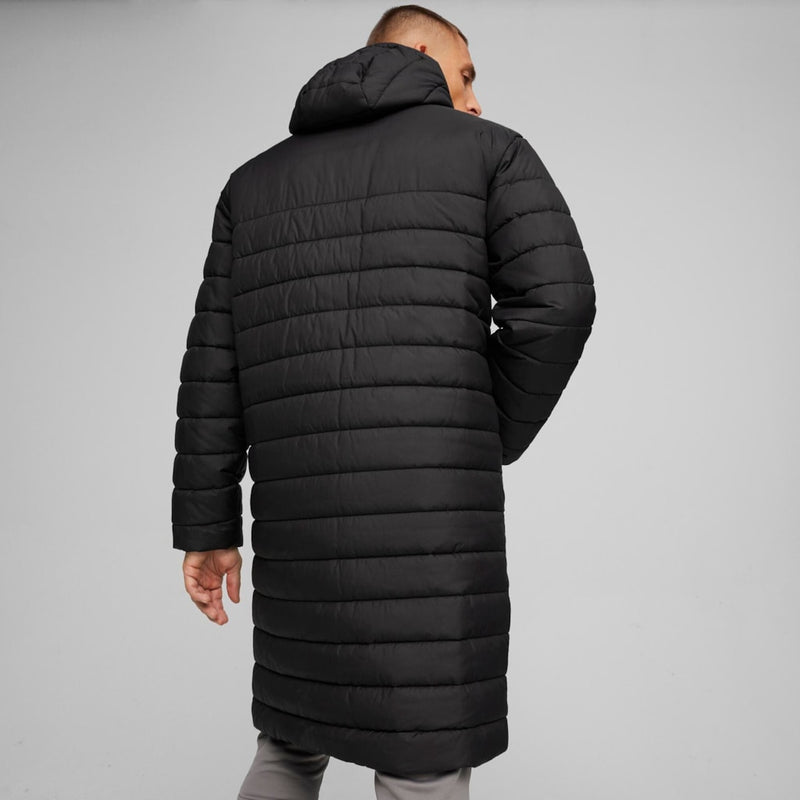 teamFINAL Bench Jacket Hosszú unisex kabát Puma Black-Puma White