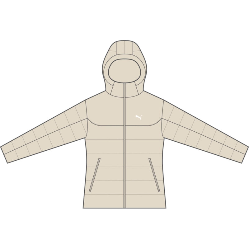 ESS Hooded Padded Jacket Női kabát bézs