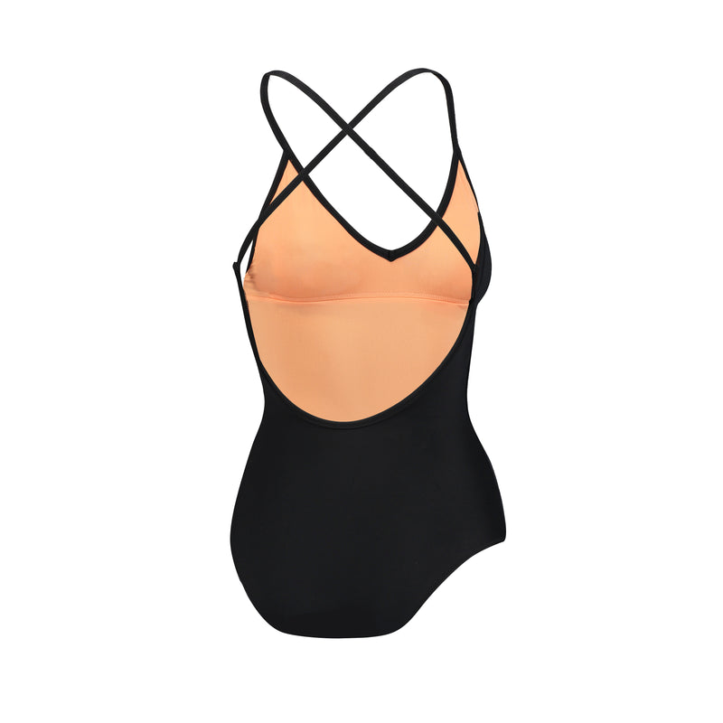 PUMA SWIM WMN Női egyrészes fürdőruha V-nyak kereszt pánttal Black - Teamsport & Lifestyle