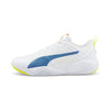 Eliminate Pro kézilabda cipő Puma White-Mykonos Blue-Yellow Alert-Neon Citrus