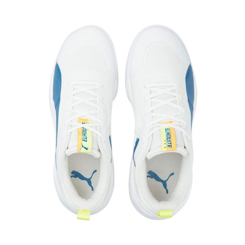 Eliminate Pro kézilabda cipő Puma White-Mykonos Blue-Yellow Alert-Neon Citrus