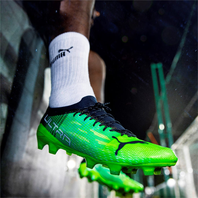 ULTRA 1.3 FG AG football cipő Green Glare-Elektro Aqua