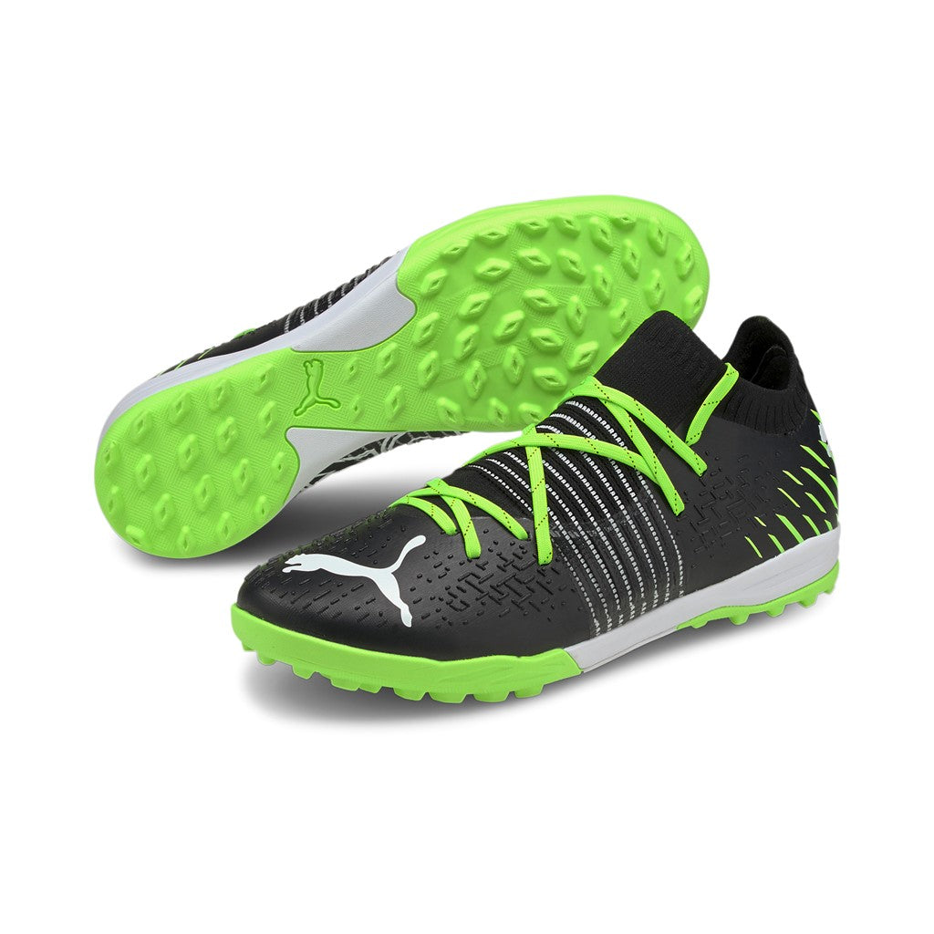 FUTURE Z 1.2 Pro Cage TT football cipő műfűre Puma Black-Green Glare-Puma White