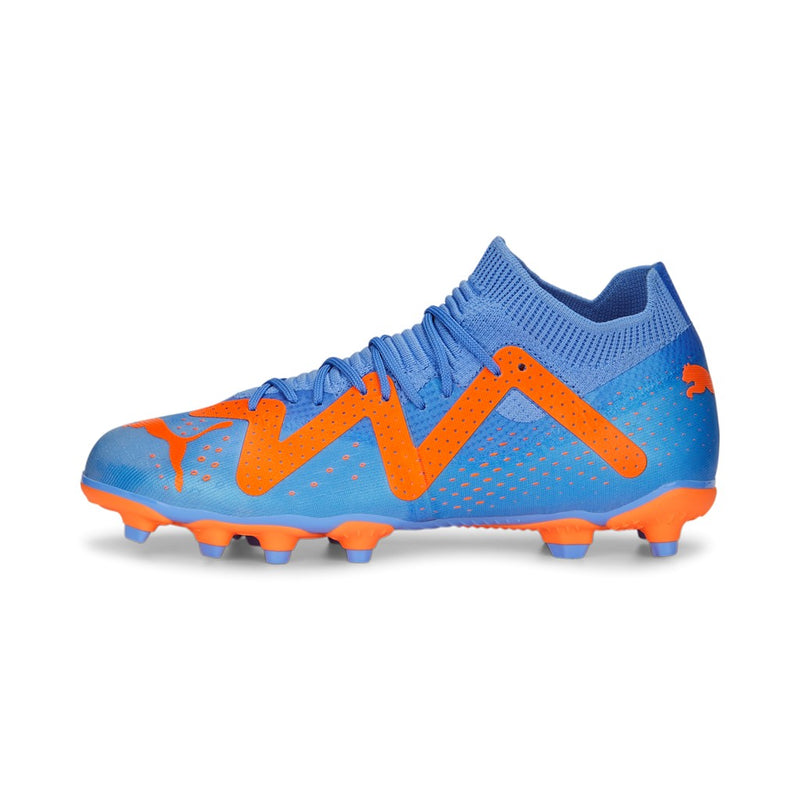 FUTURE MATCH FG AG Jr. football cipő Blue Glimmer-Puma White-Ultra Orange