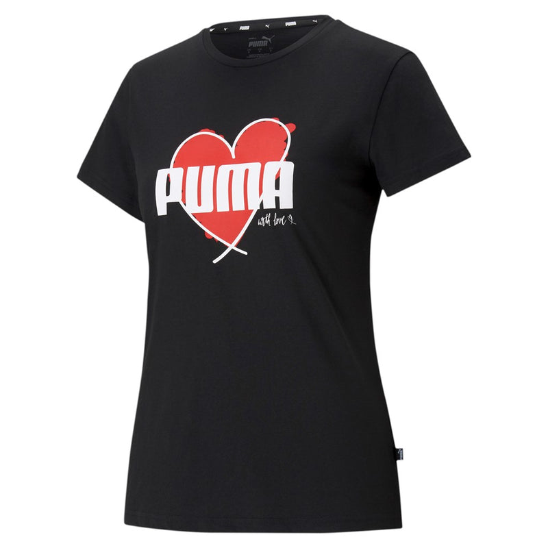 Heart Tee Valentine day női Póló Puma Black