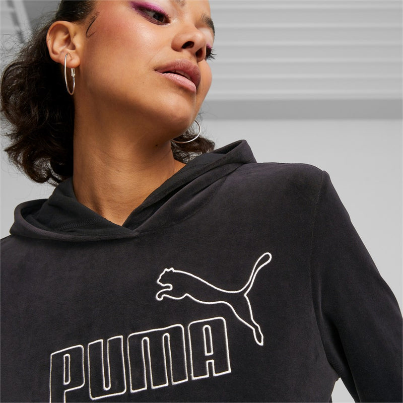 ESS+ Velour Hoodie FL női felső Puma Black