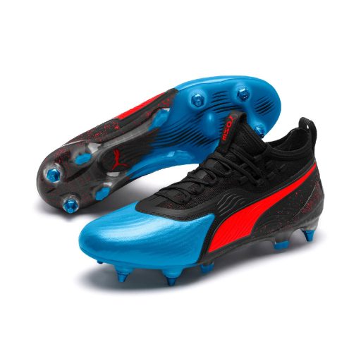PUMA ONE 19.1 Mx SG cipő Bleu Azur-Red Blast-Puma Black