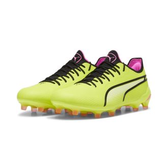   KING ULTIMATE FG AG TOP football cipő Electric Lime-Puma Black