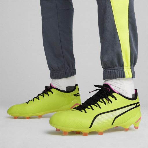 KING ULTIMATE FG AG TOP football cipő Electric Lime-Puma Black