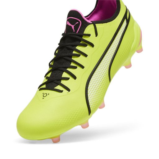 KING ULTIMATE FG AG TOP football cipő Electric Lime-Puma Black