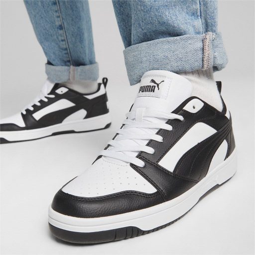 Rebound v6 LOW sneaker cipő Puma White-Puma Black