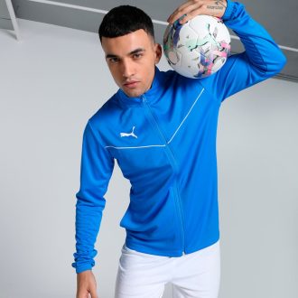   teamRISE Training  JACKET felső Electric Blue Lemonade-Puma White