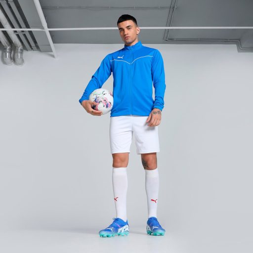 teamRISE Training  JACKET felső Electric Blue Lemonade-Puma White