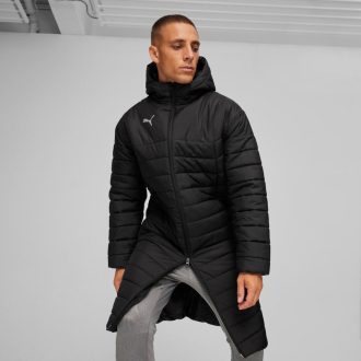   teamFINAL Bench Jacket Hosszú unisex kabát Puma Black-Puma White