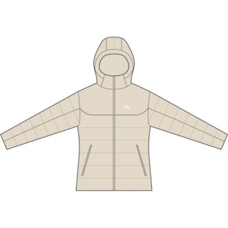 ESS Hooded Padded Jacket Női kabát bézs