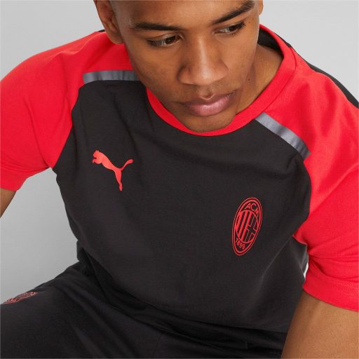 ACM Casuals Tee  AC Milán Póló For All Time Red-ACM-Puma Black