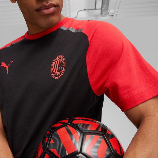 ACM Casuals Tee  AC Milán Póló For All Time Red-ACM-Puma Black