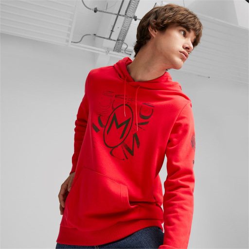 ACM FtblCore Graphic Hoody AC Milán Hoody For All Time Red-ACM-Puma Black