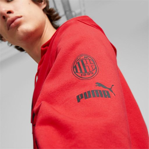 ACM FtblCore Graphic Hoody AC Milán Hoody For All Time Red-ACM-Puma Black