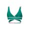PUMA SWIM WMN CONTOUR PLUNGE Bikini Női Top green-pink